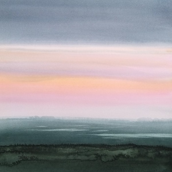 Painting of flooded fields